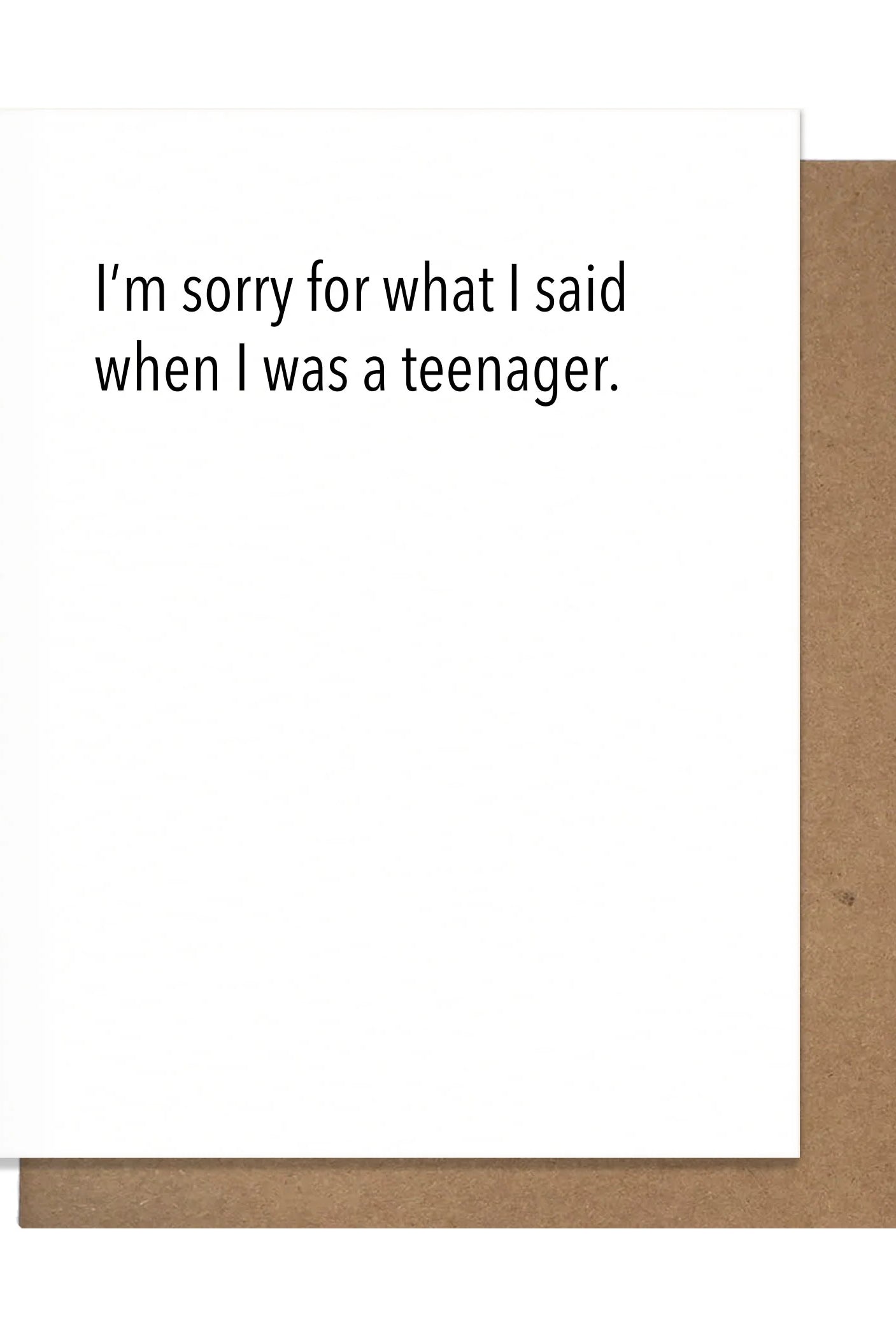 Sorry Teen Card-Cards-The Silo Boutique-The Silo Boutique, Women's Fashion Boutique Located in Warren and Grand Forks North Dakota
