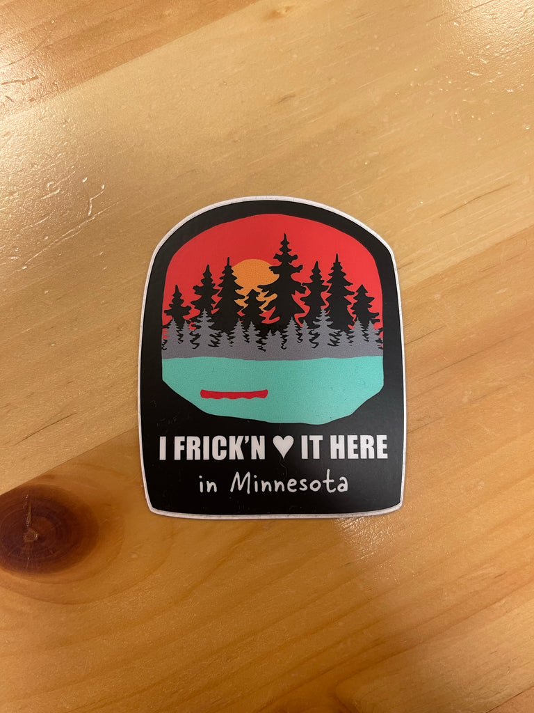 I Love it In Minnesota Sticker-Stickers-nice enough-The Silo Boutique, Women's Fashion Boutique Located in Warren and Grand Forks North Dakota