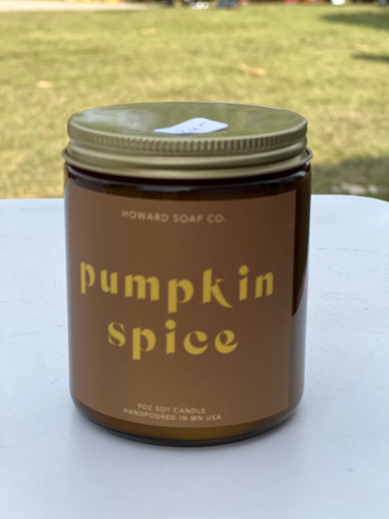 Howard Soap Pumpkin Spice Candle-Candles-howard soap co-The Silo Boutique, Women's Fashion Boutique Located in Warren and Grand Forks North Dakota
