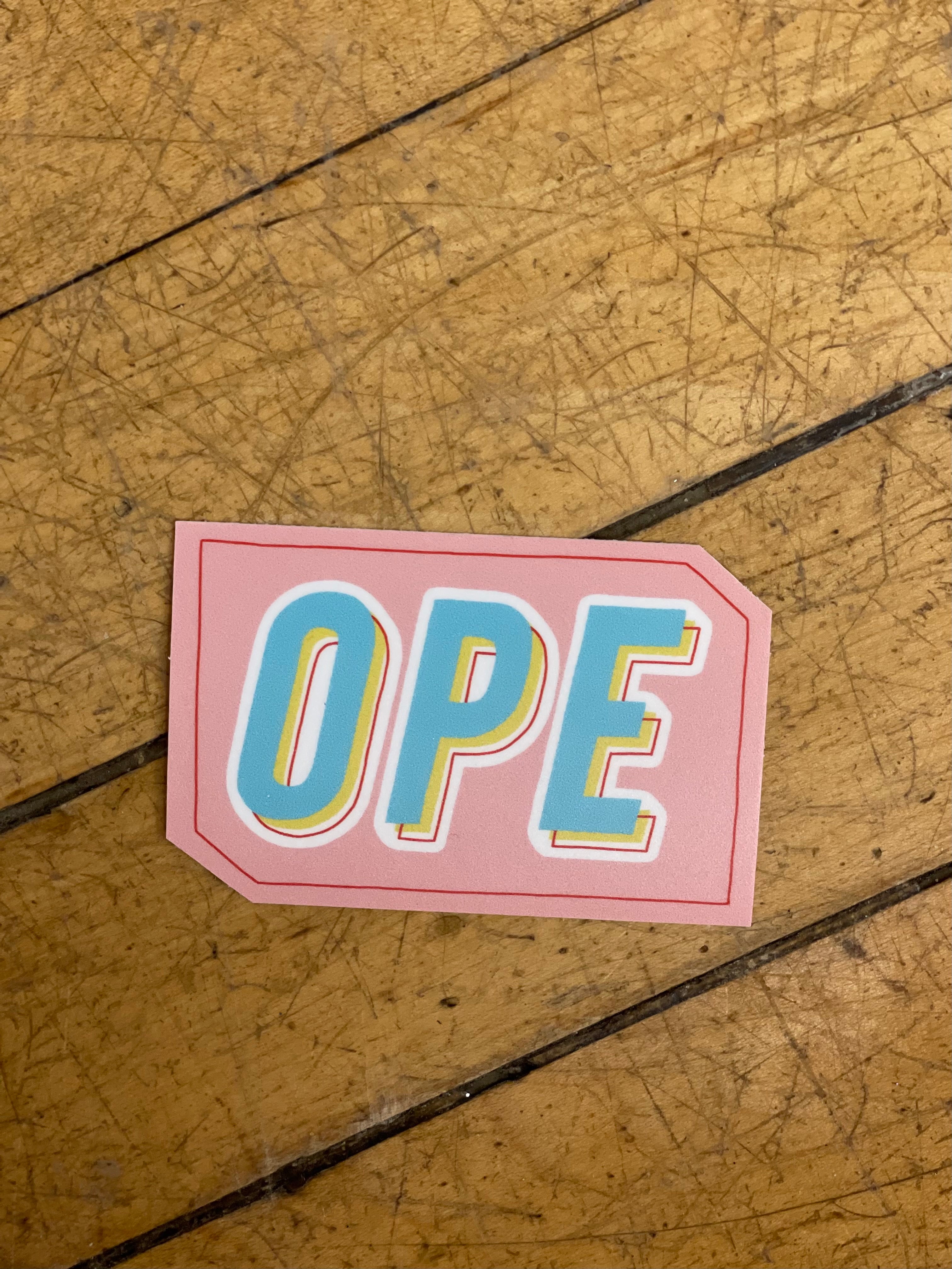 Ope Sticker – The Silo Boutique