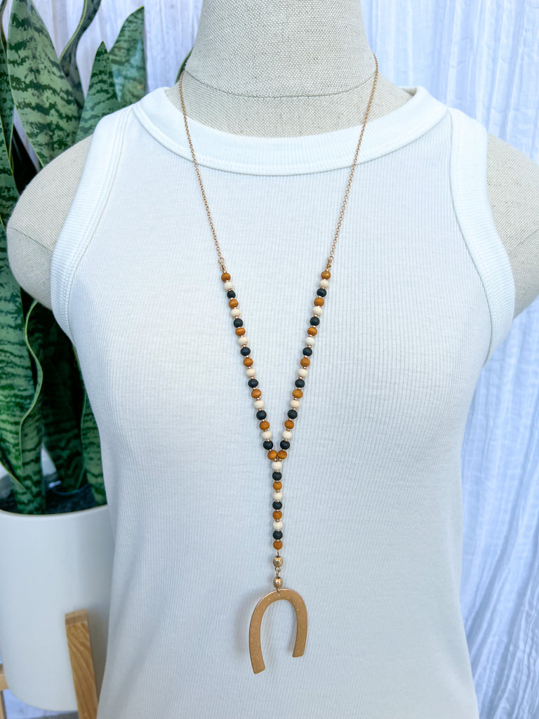 Fame Multi U Necklace-Necklaces-Fame-The Silo Boutique, Women's Fashion Boutique Located in Warren and Grand Forks North Dakota