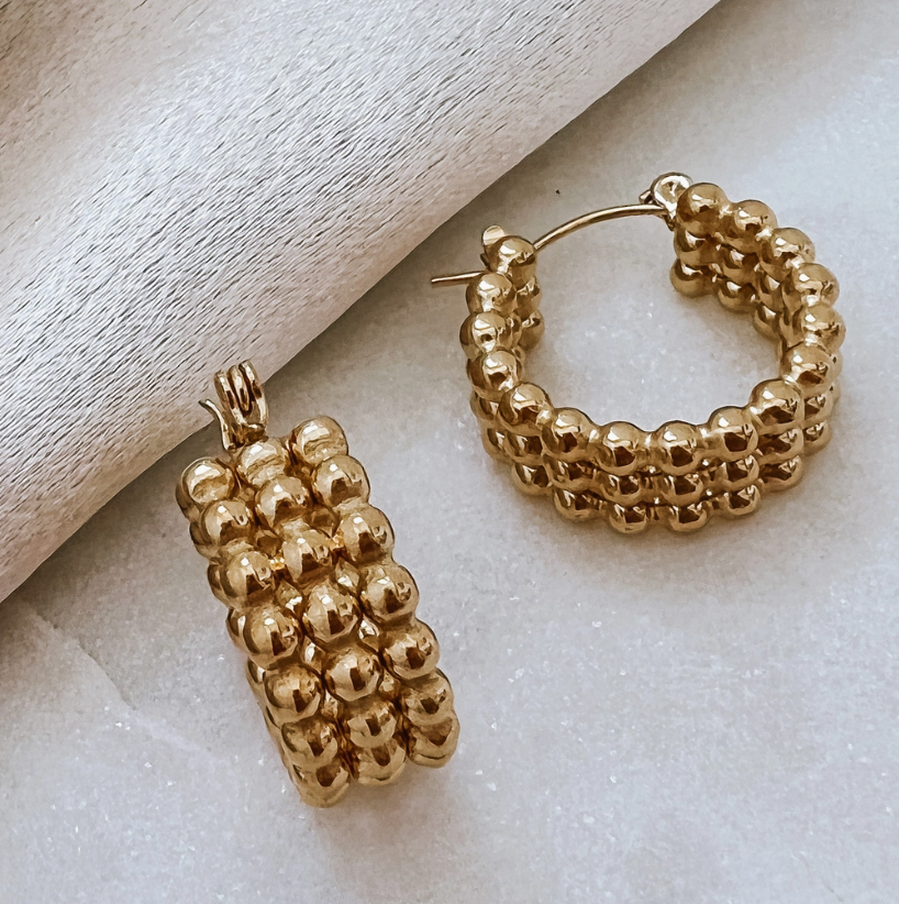 Beljoy Electra Chain Earrings-Earrings-beljoy-The Silo Boutique, Women's Fashion Boutique Located in Warren and Grand Forks North Dakota
