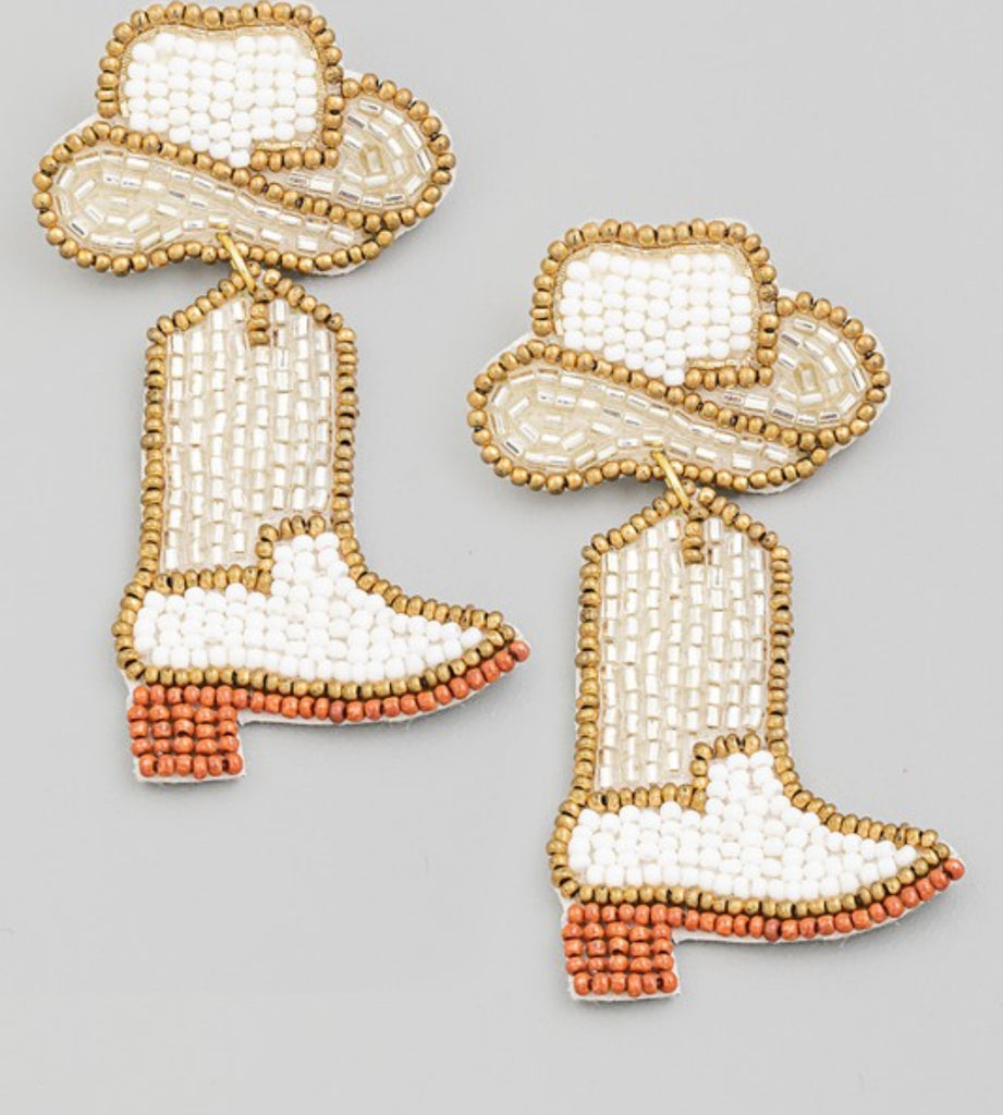 Boot Earrings-Earrings-Fame-The Silo Boutique, Women's Fashion Boutique Located in Warren and Grand Forks North Dakota