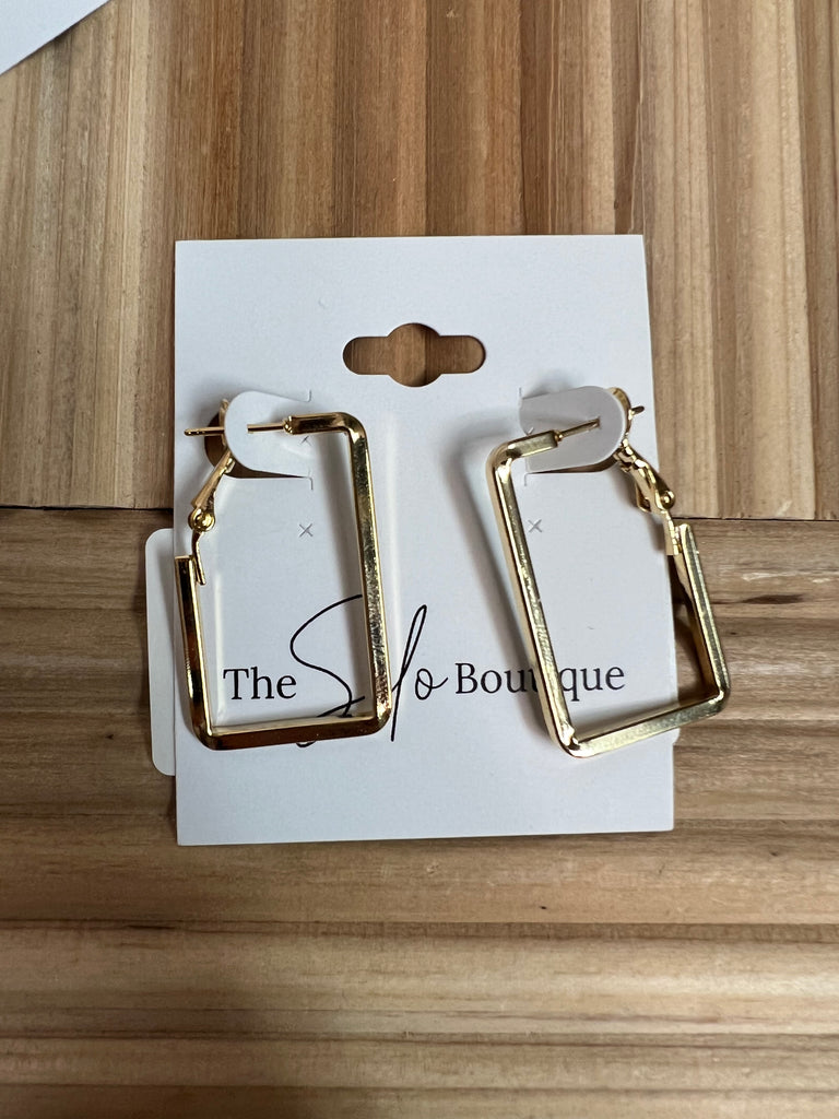 Suzie Rectangle Earrings-earrings-Suzie-The Silo Boutique, Women's Fashion Boutique Located in Warren and Grand Forks North Dakota