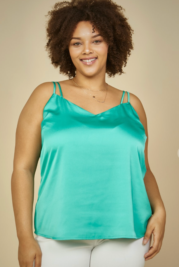 Skies Emerald Cami-Tank Tops-skies are blue-The Silo Boutique, Women's Fashion Boutique Located in Warren and Grand Forks North Dakota