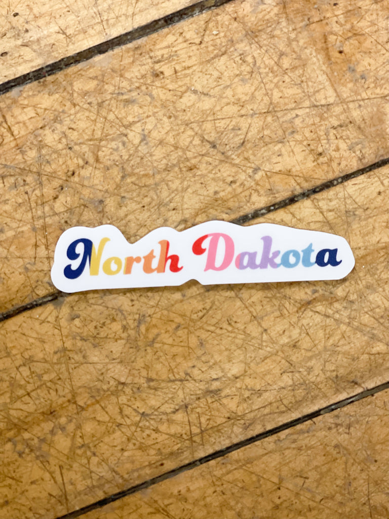 North Dakota Bubble Sticker-Stickers-nice enough-The Silo Boutique, Women's Fashion Boutique Located in Warren and Grand Forks North Dakota