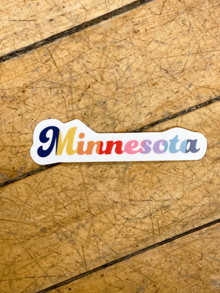 Minnesota Bubble Sticker-Stickers-nice enough-The Silo Boutique, Women's Fashion Boutique Located in Warren and Grand Forks North Dakota