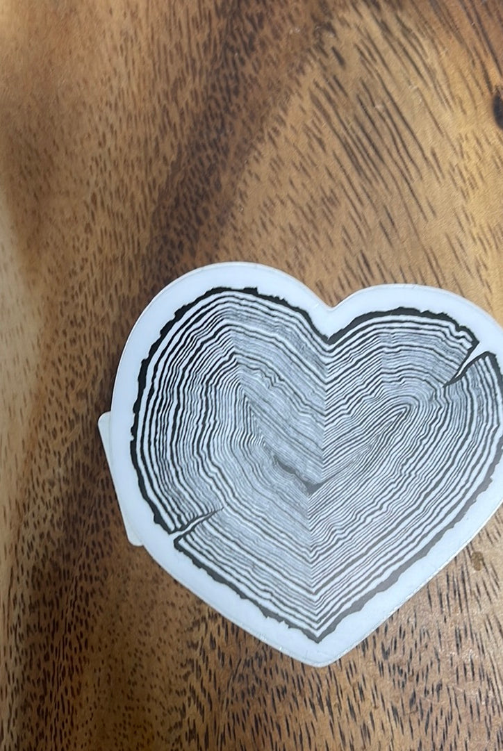 Wood Heart Sticker-stickers-nice enough-The Silo Boutique, Women's Fashion Boutique Located in Warren and Grand Forks North Dakota