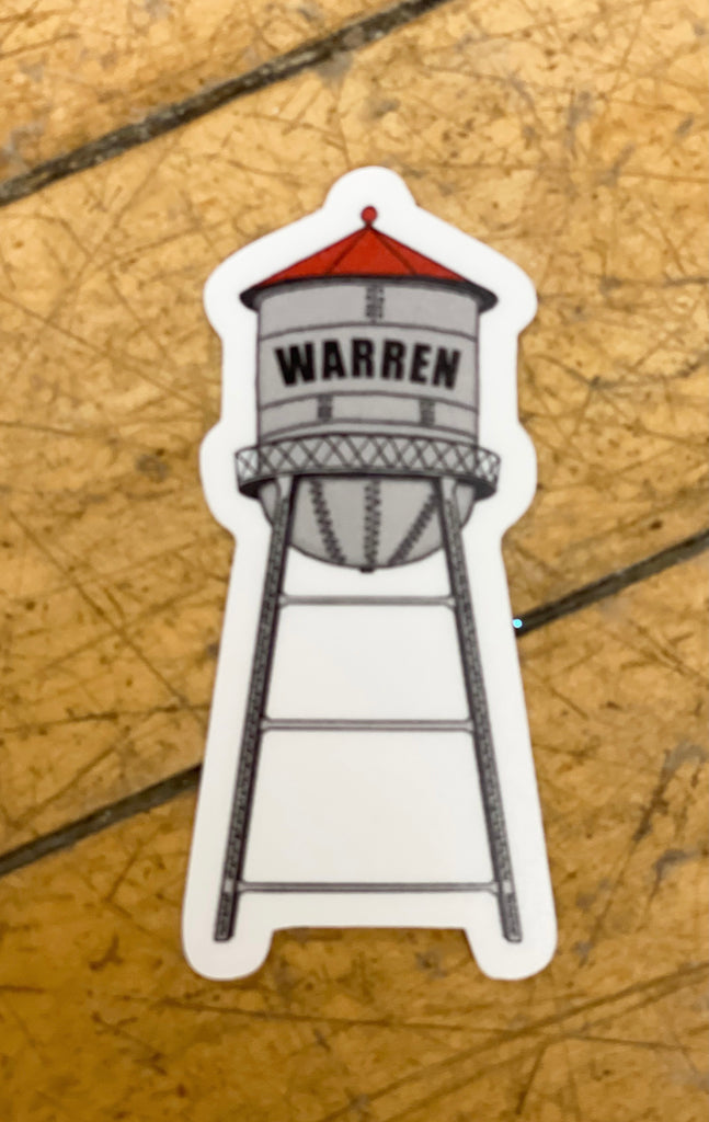 Warren Water Tower Sticker-Stickers-nice enough-The Silo Boutique, Women's Fashion Boutique Located in Warren and Grand Forks North Dakota