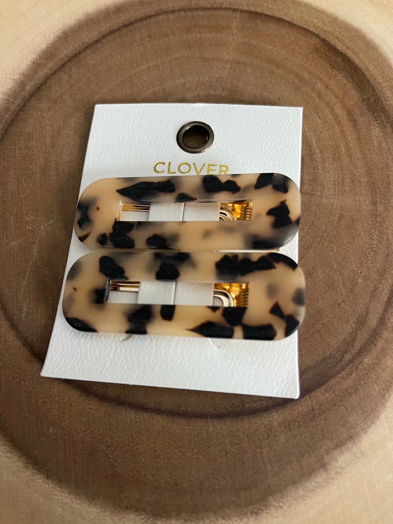 Tortoise Hair Clip-Hair Accessories-chicago-The Silo Boutique, Women's Fashion Boutique Located in Warren and Grand Forks North Dakota